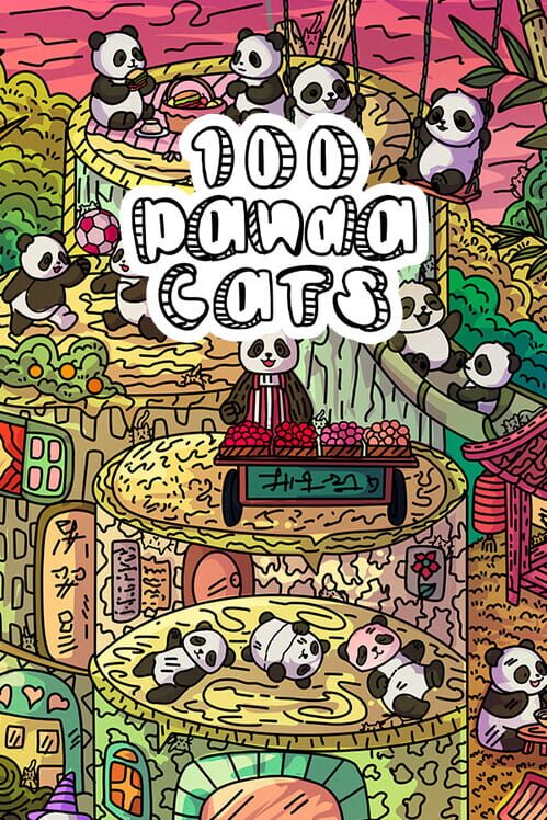 100 Panda Cats