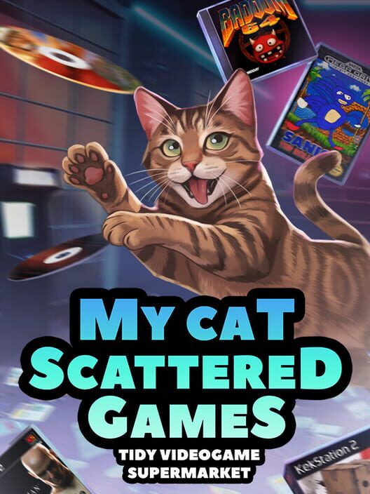 My Cat Scattered Games: Tidy Videogame Supermarket